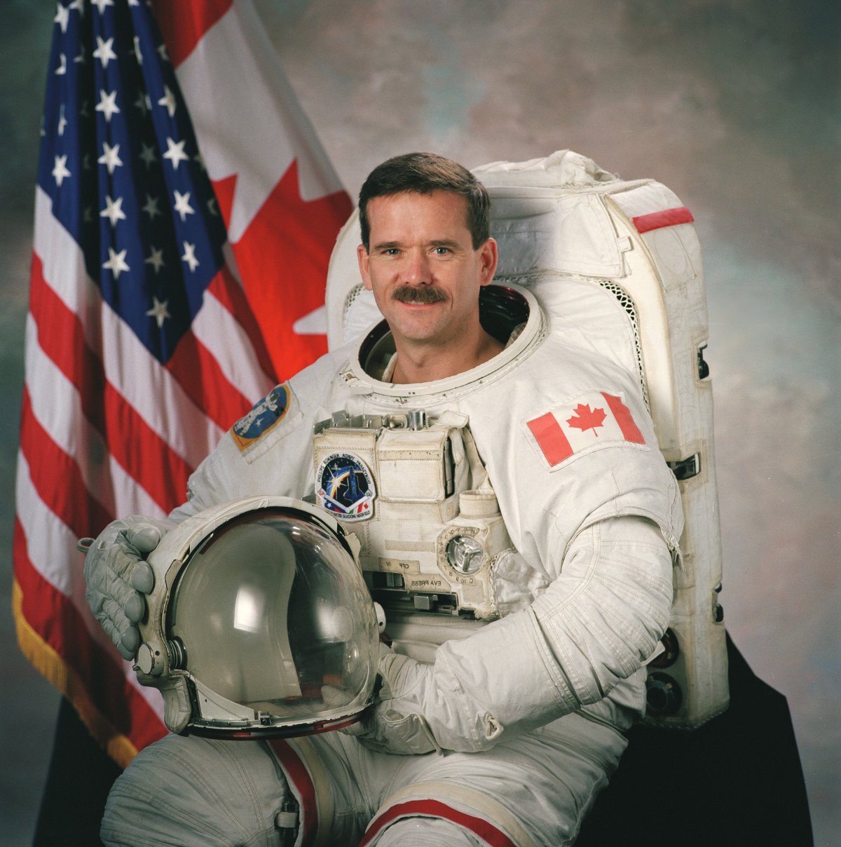 Chris Hadfield in a spacesuit