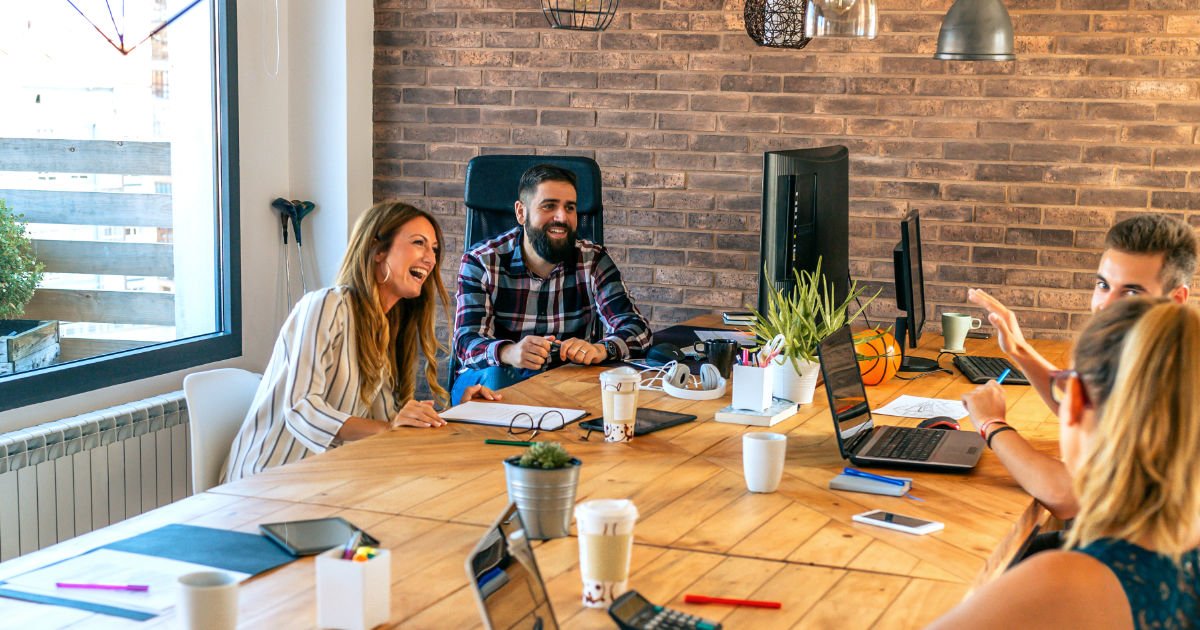 Teacher colleagues in office