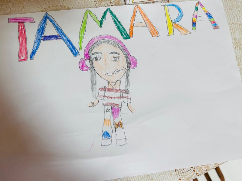 Student drawing shared with Sunrise Pine School