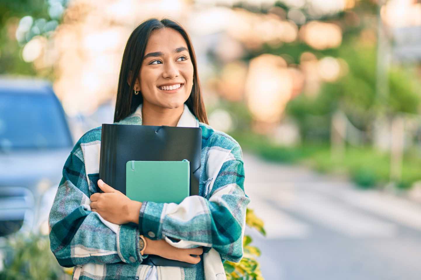 Happy Online School Student